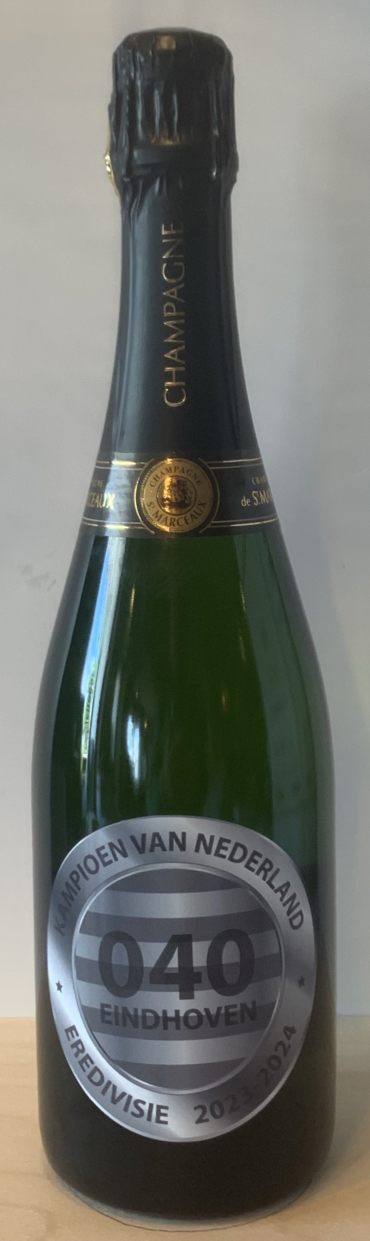 PSV Kampioen Champagne Brut 75 cl. Op het Kampioenschap!